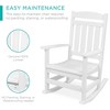 Best Choice Products All-Weather Rocking Chair, Indoor Outdoor HDPE Porch Rocker w/ 300lb Weight Capacity - image 3 of 4