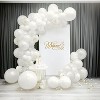Joyfy 150Pcs Large White Balloon Arch Kit Includes 18, 12, 10, and 5-Inch Latex Balloons for Birthdays, Graduations, Weddings, and Holiday Decorations - 2 of 4