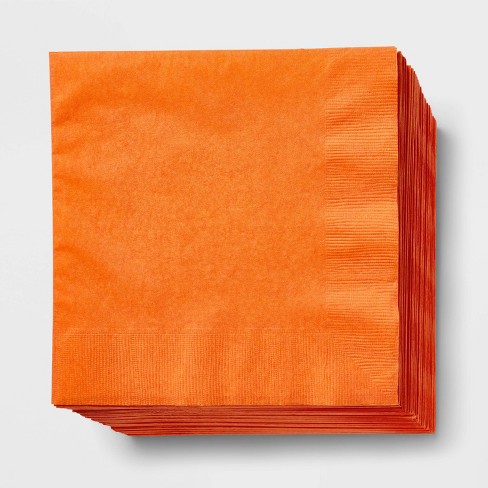 60ct Paper Napkins Orange - Spritz™ : Target