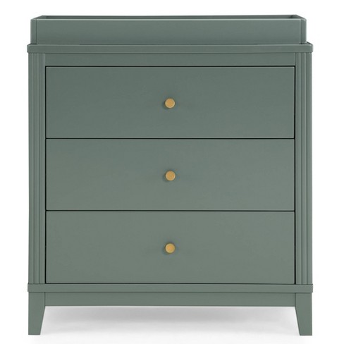 Delta Children Eloise 3 Drawer Dresser With Changing Top Grassy