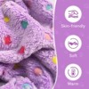 Dog Fuzzy Velvet Pajamas, Dog Winter Clothes for Small Dogs Boy Girl, Pet Jumpsuit, Doggy Apparel, Pink/Gray/Blue/Purple - 4 of 4
