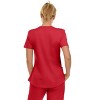Medichic Scrubs Women's V-Neck Notch Fashion Stretch Scrub Top with Two Pockets, Flex Easy Care Fabric - 2 of 4