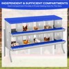 Chicken Nesting Boxes, Two-Tier Metal Chicken Egg Laying Box,Large Vented Holes for Egg Collection - 2 of 4