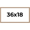 PosterPalooza | Panoramic Deco Brown Picture Frame - UV Acrylic, Foam Board Backing, Hanging Hardware - 2 of 4