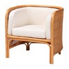 bali & pari Bandung Rattan Accent Chair Light Honey - 2 of 4