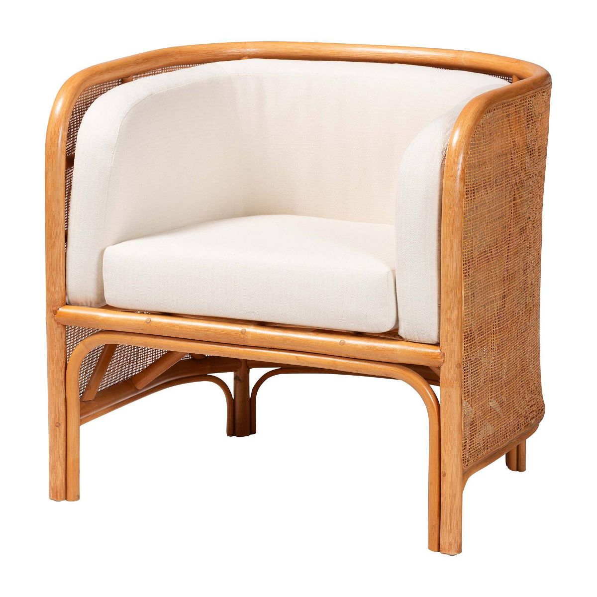 bali & pari Bandung Rattan Accent Chair Light Honey - thumbnail 2