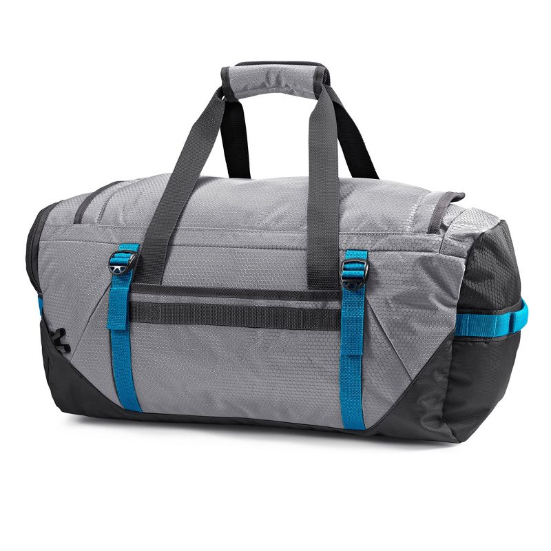 High Sierra Fairlead Travel Overnight Duffel Backpack Gym Bag, Steel, 3 of 7