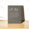 Slickblue Uff Da Wood Sign, Solid Knotty Pine, 9x12 Wall Decor, Rustic Scandinavian Style, Color Options - 2 of 3