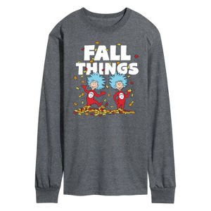 Men's - Dr. Seuss - Fall Things Long Sleeve Graphic T-Shirt - 1 of 4