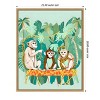 Amanti Art Monkey Play Date by Uma Gokhale Framed Canvas Wall Art - 3 of 4