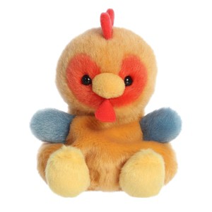 Aurora Mini Red Rooster Palm Pals Adorable Stuffed Animal Brown 4.5" - 1 of 4