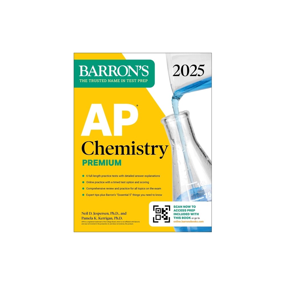 AP Chemistry Premium, 2025: Prep Book with 6 Practice Tests + Comprehensive Review + Online Practice - (Barrons AP Prep) (Paperback)