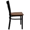 Emma and Oliver 2 Pack "X" Back Metal Restaurant Chair - image 4 of 4