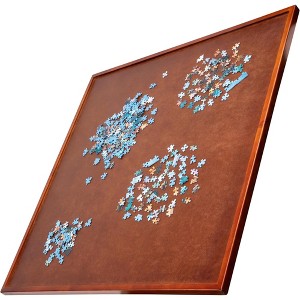 Jumbl 1500-Pieces Spinner Puzzle Board, 35 x 35" Lazy Susan Jigsaw Puzzle Board with 360° Rotation - 1 of 4