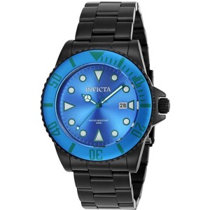 Invicta 90308 Men's Pro Diver Blue Dial Black IP Steel Bracelet Dive Watch - 1 of 4