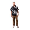 Stars & Stripes United States Flag Men's Collared Button-Up Short Sleeve Shirt - 3 of 4