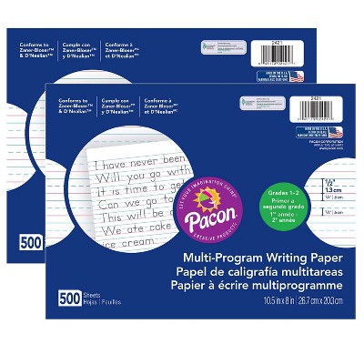 Pacon Multi Program Handwriting Papers Grade 2 3 8 x 10 12 Pack Of 500  Sheets - Office Depot