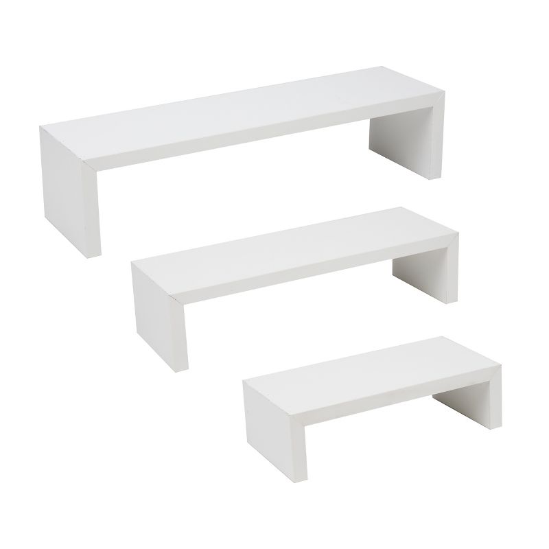 Mind Reader 3 Pack Of U Floating Wall Shelves with Invisible Brackets for Living Room, Bedroom, Bathroom, Kitchen Décor, 5 of 8