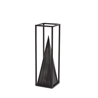 HomeRoots 13" Black Metal Tabletop Sculpture
