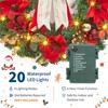 24'' Artificial Pre-Lit Christmas Wreaths for Front Door with 20 LED Lights & 8 Modes - 3 of 4
