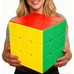 18CM Giant 3x3 Speed Cube - Sensory Fidget & Brain Teaser Toy, Large Puzzle Gift for Adults, Classroom Cubing - 1 of 4