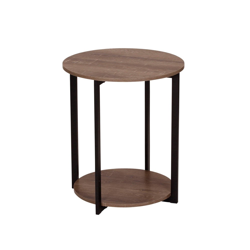 Photos - Dining Table Household Essentials Jamestown Round End Table Ashwood