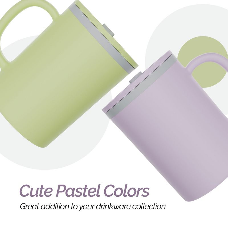 Copco Iconic Double Wall Insulated Coffee Mug with Handle, Durable & BPA-Free Reusable Plastic, 16 oz., Set of 2, 4 of 8