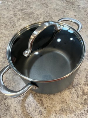 4-Quart Hard Anodized Nonstick Saucepot with Lid – Anolon