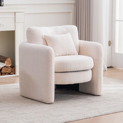 Aukfa Accent Chairs, Oversized Armchair, Mid Century Modern Reading Chair, Ergonomic Comfy Sofa Chair for Office, Apartment Office, Apartment