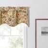 Ellis Curtain Regency Scallop Shaped 3" Rod Pocket Valances for Windows 50" x1 5" Antique - 3 of 4