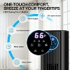 ZAFRO Tower Fan for Bedroom, Standing Bladeless Fan that Blows Cold Air for Home, 85¡ã Oscillating Quiet Cooling Floor Fans with Remote - 4 of 4