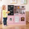 Safstar Play Kitchen Toy Set w/ Chalkboard Oven Sink Curtain Microwave Water Dispenser - 3 of 4