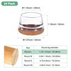 Unique Bargains Silicone Cups Round Felt Furniture Pads for Hardwood Floors 24 Pcs - 3 of 4