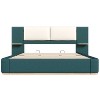 Christopher Knight Home Canary Modern Upholstered Platform Bed with Side Storage Shelves - 2 of 4