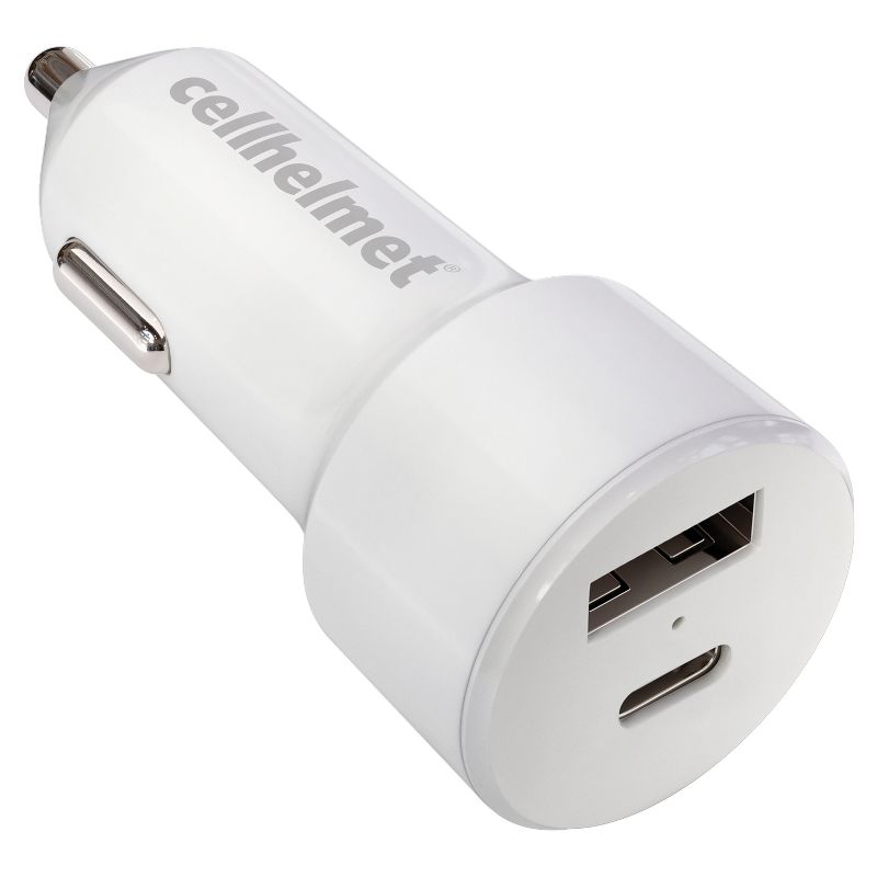 cellhelmet® 20-Watt Dual-Port Power Delivery Car Charger for USB and USB-C®, 1 of 6