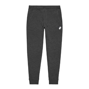 Dalix Ghost Embroidery Jogger Midweight Fleece Sweatpants Soft Lounge Pant Drawstring Waistband Pockets Mens - 1 of 4