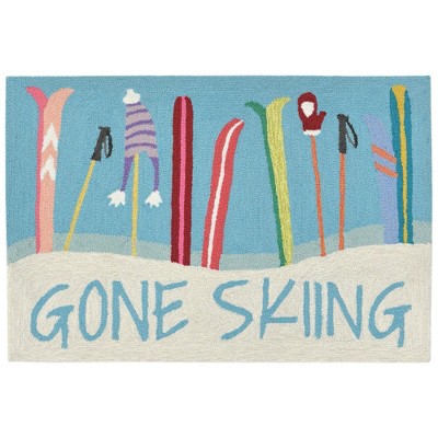 gone skiing blue