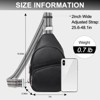 FATMOON Small Sling Bag for Women, Vegan Leather Fanny Pack Crossbody Bags for Women, Chest Bag With Guitar Strap - 3 of 4