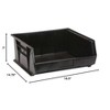 Quantum Storage Systems Bin, Stacking Or Hanging, Conductive, 16-1/2"W X 14-3/4"D X 7"H - 2 of 2
