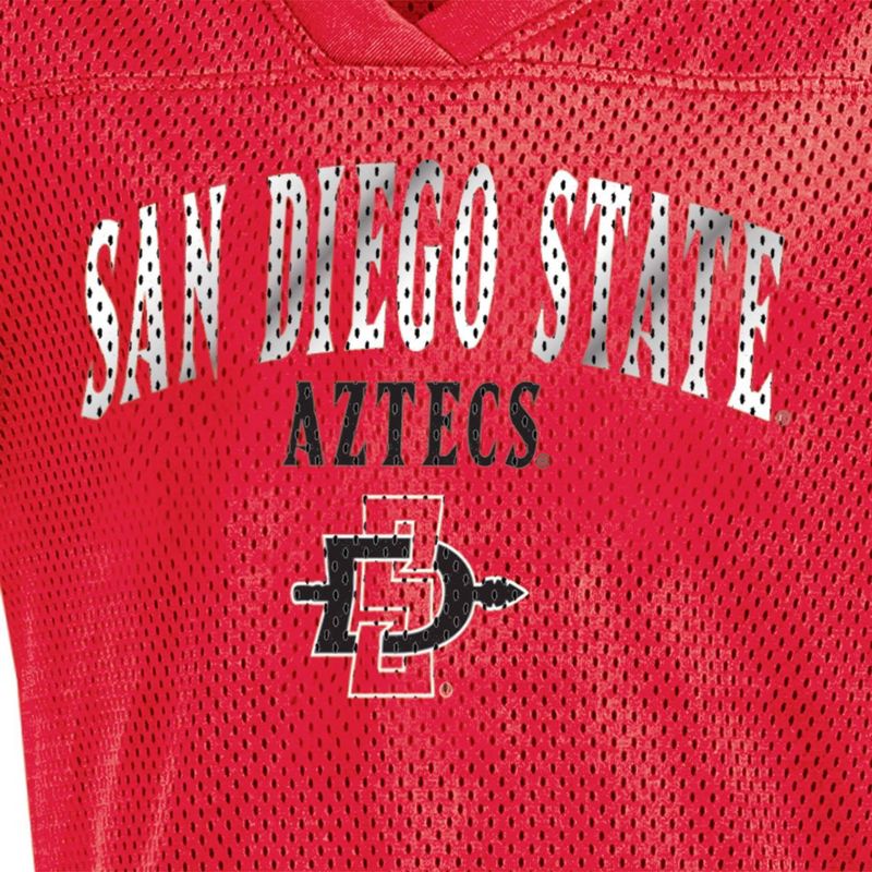 NCAA San Diego State Aztecs Girls&#39; Mesh T-Shirt Jersey, 3 of 4