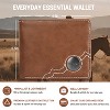 Wrangler Men's Leather Bifold Wallet - Slim & Minimalist Thin Wallet for Men with Card Holder, Money Clip - Western & Travel Wallets, Gifts for Men - 3 of 4