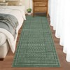 Checkered Washable Area Rugs Modern Floor Mats with Non-Slip Backing - 3 of 4