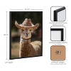 Kate & Laurel All Things Decor 16"x20" Gallery Boho Llama Alpaca Western Cowgirl Hat Print by The Creative Bunch Studio Black - 3 of 4