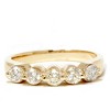 Pompeii3 3/4Ct Diamond Five Stone Single Prong Wedding Ring 10k Yellow Gold - 4 of 4