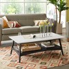 NicBex Modern 48" Wood Rectangle Coffee Table with 2 Layer Storage for Living Room and Office - 3 of 4