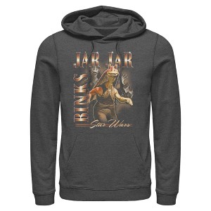 Mens Star Wars Jar Jar Binks Collage Lightweight Hoodie - 1 of 4
