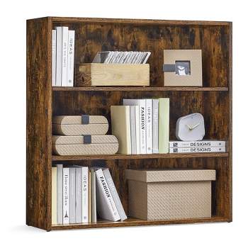 VASAGLE Bookshelf, 31.5 Inches Wide, 3-Tier Open Bookcase with Adjustable Storage Shelves, Floor Standing Unit