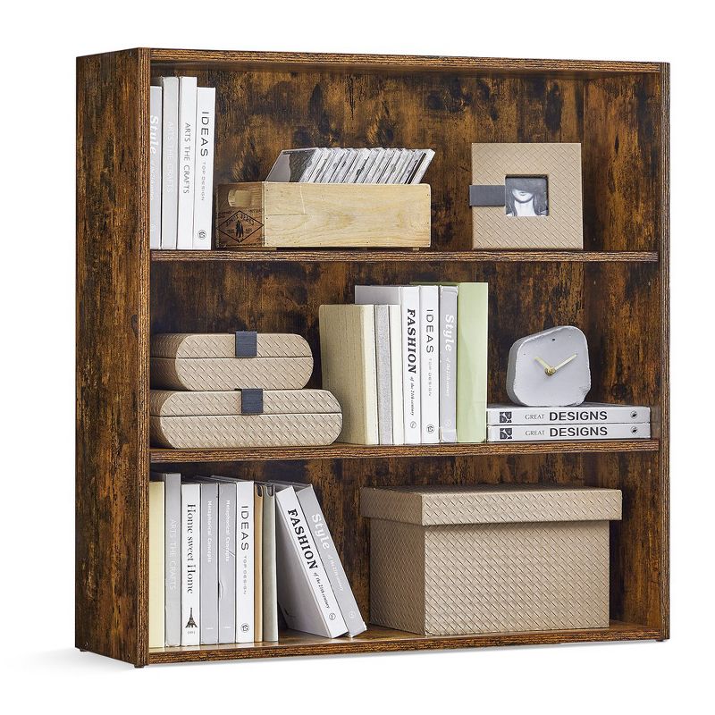 VASAGLE Bookshelf, 31.5 Inches Wide, 3-Tier Open Bookcase with Adjustable Storage Shelves, Floor Standing Unit, 1 of 9