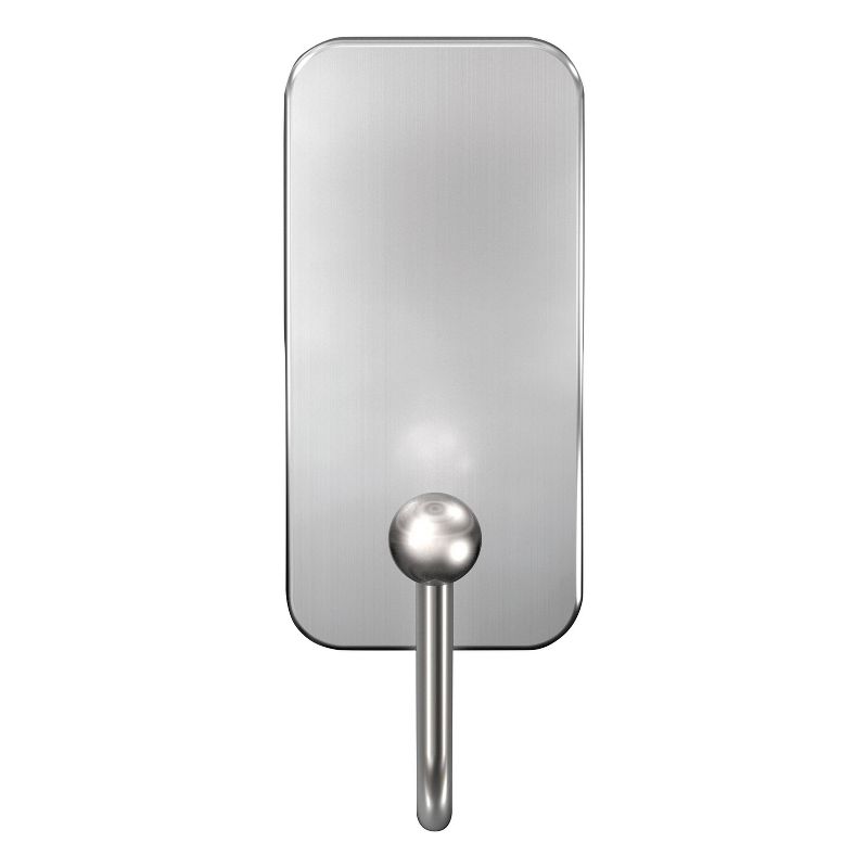 Command Small Brushed Nickel Hooks, 3 of 13