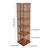 YIYIBYUS 5-Tier Rotating Bookshelf, Floor Standing Book Storage Display Rack - 3 of 4